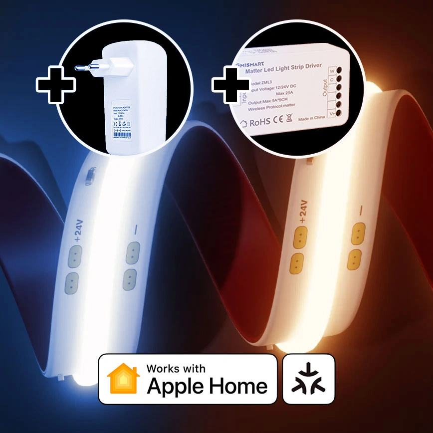 Комплект белой LED ленты для Apple HomeKit, 5 метров